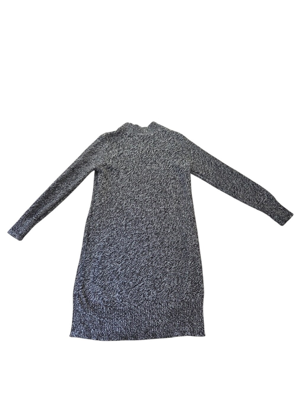 Old Navy black/white marbled long sleeve mock turtleneck sweater dress, L. EUC.